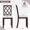 Costway Set of 2/4 Dining Chairs Wood Kitchen Side Chair with Inclined Backrest Cherry Brown